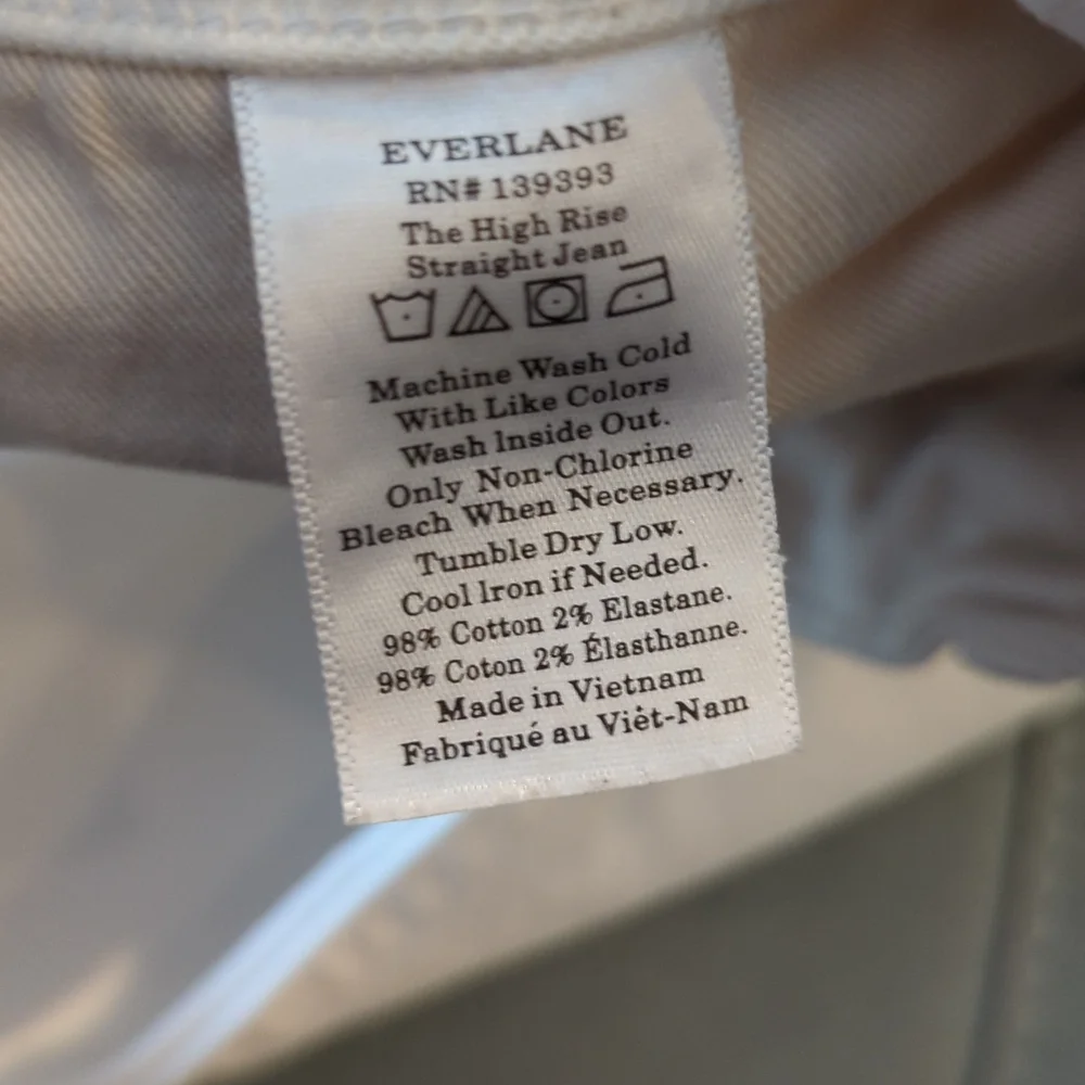 HP💕Everlane😇 High Rise Straight Jean 27R - Picture 4 of 5